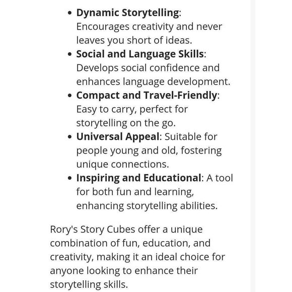 Rory's Story Cubes Once Upon A Time Gamewright Family Kids Game 54 Cubes 324 Ima - Picture 4 of 4